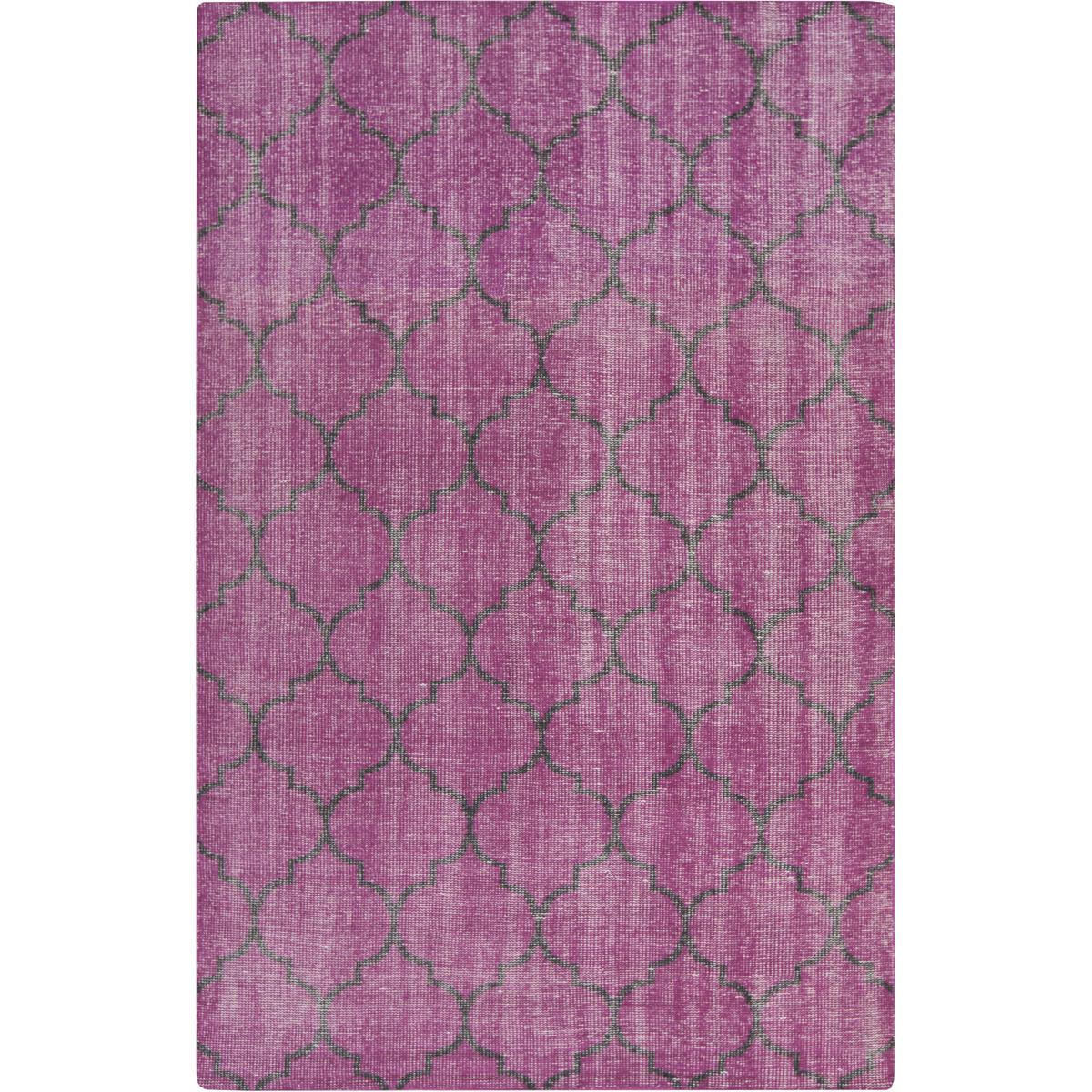Surya ZHA4016-23 Zahra 36 X 24 inch Bright Purple, Black Rug