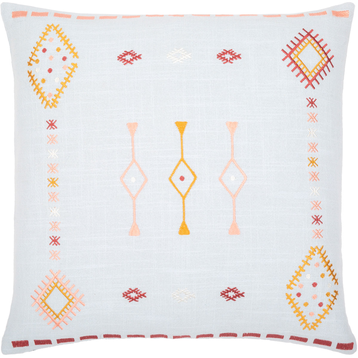 Surya ZIN002-1818P Zina 18 inch Pale Blue Pillow Kit in 18 x 18, Square