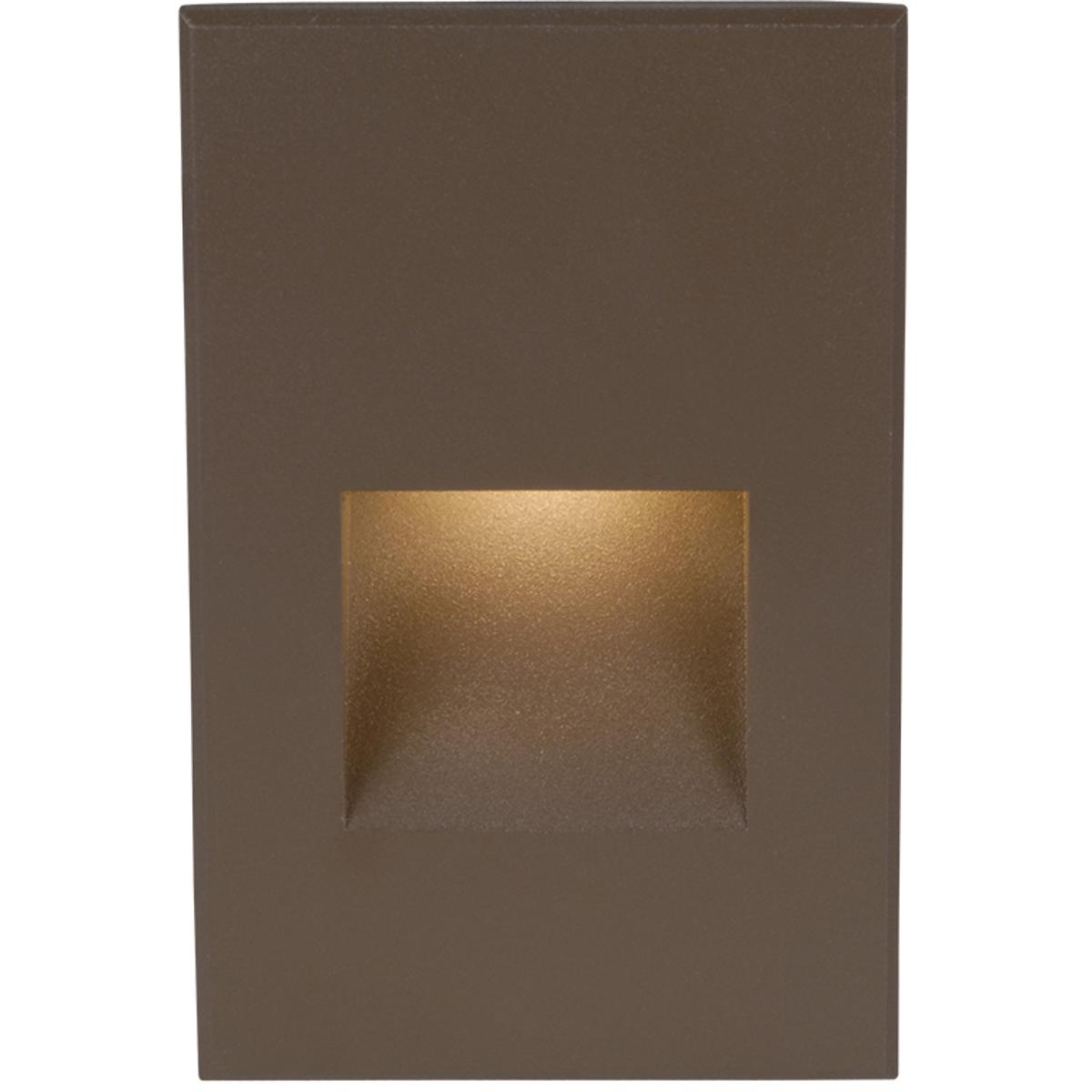 WAC Lighting WL-LED200F-RD-BZ LEDme Step and Wall Lights 277 3.9 watt Bronze On Aluminum Step Light in Red, LED, 57.62 inch