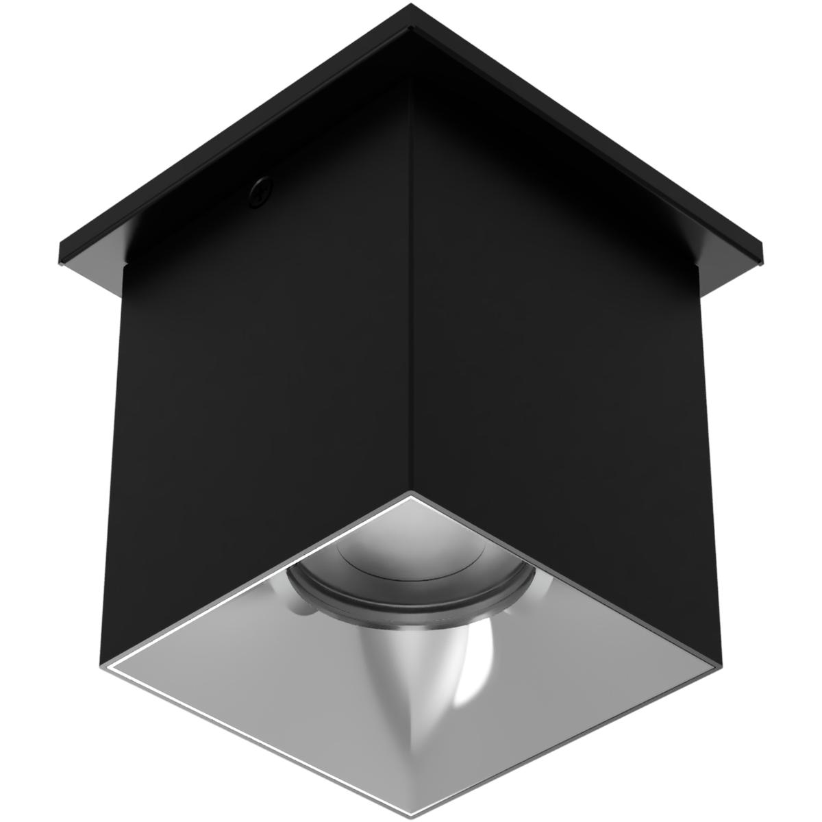 WAC Lighting C4ST-NCS-BKCH Zoron LED 3.63 inch Black and Chrome Outdoor Ceiling Lighting in Black/Chrome