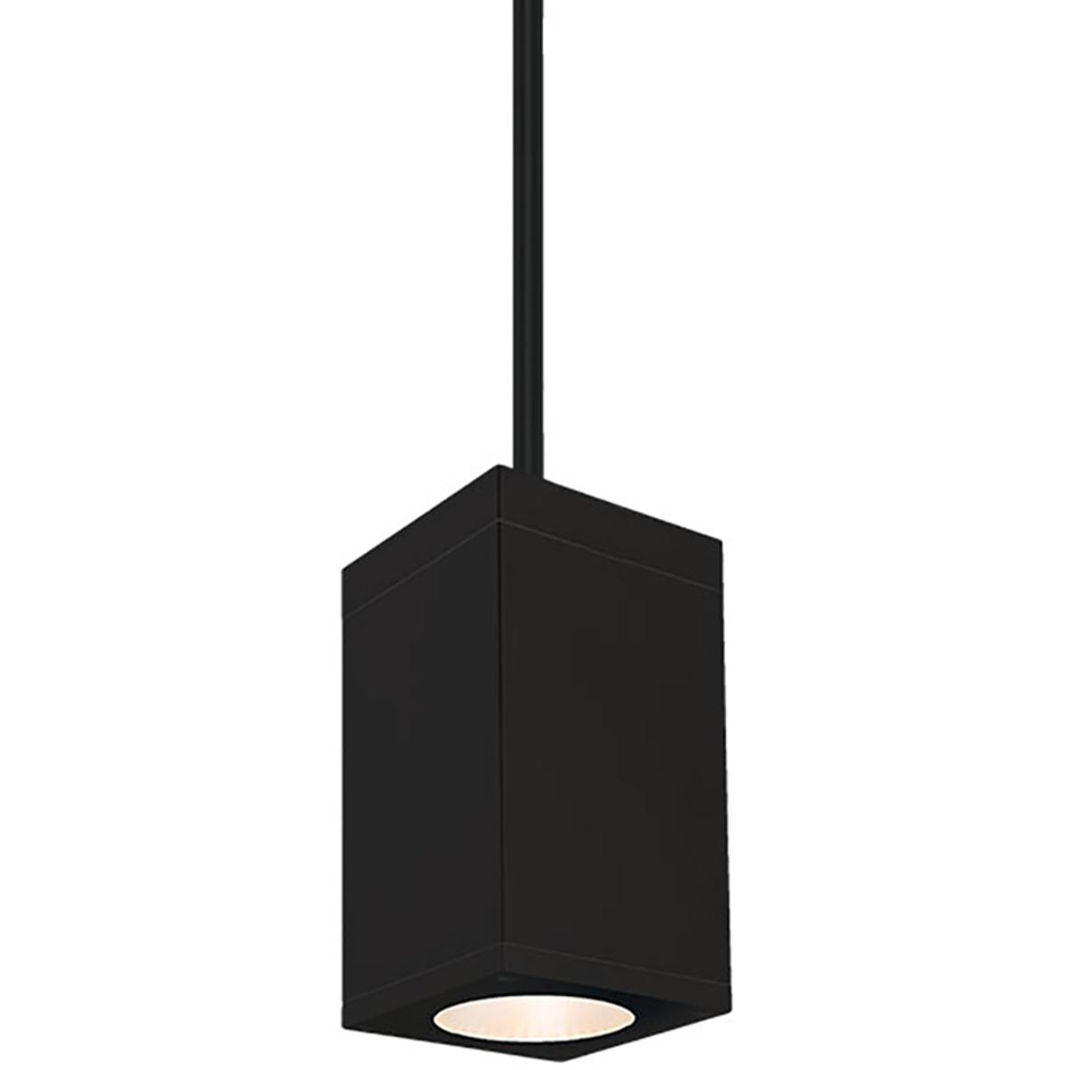 WAC Lighting DC-PD0517-F827-BK Cube Arch LED 5 inch Black Outdoor Pendant in Flood, 85, 2700K