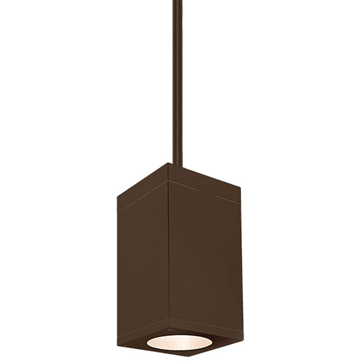 WAC Lighting DC-PD0517-S835-BZ Cube Arch LED 5 inch Bronze Outdoor Pendant in Spot, 85, 3500K