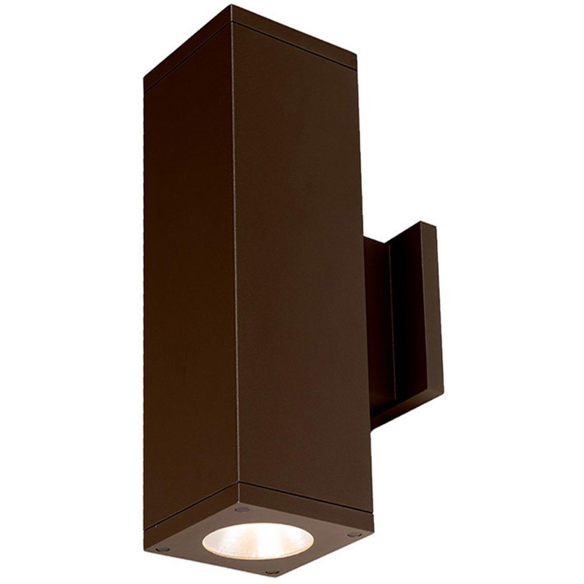 WAC Lighting DC-WD06-S930S-BZ Cube Arch LED 5.5 inch Bronze Sconce Wall Light in Spot, 90, 3000K, Straight Up/Down