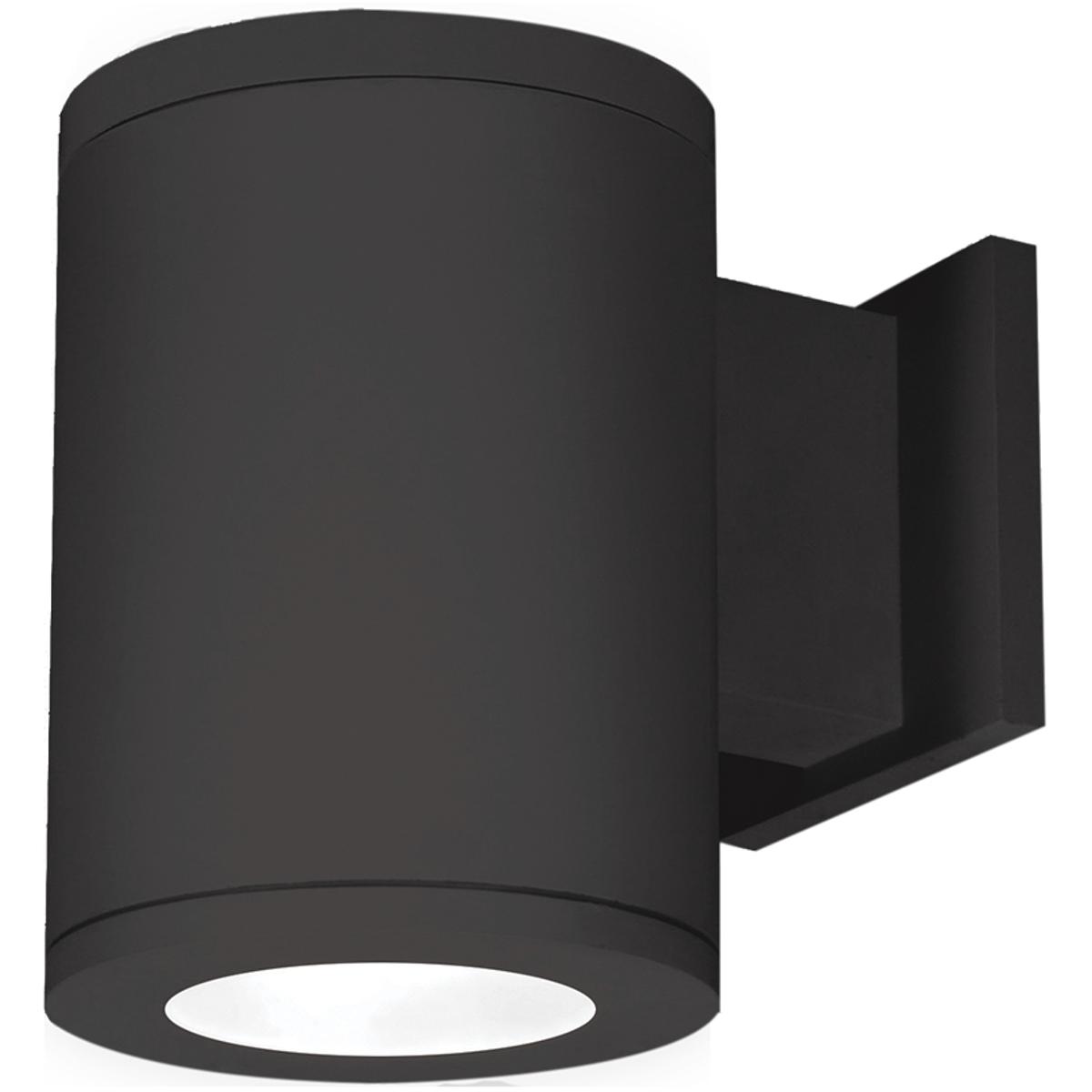 WAC Lighting DS-WS06-F930A-BK Tube Arch Sconce Wall Light in Flood, 90, 3000K, Black, Away From Wall