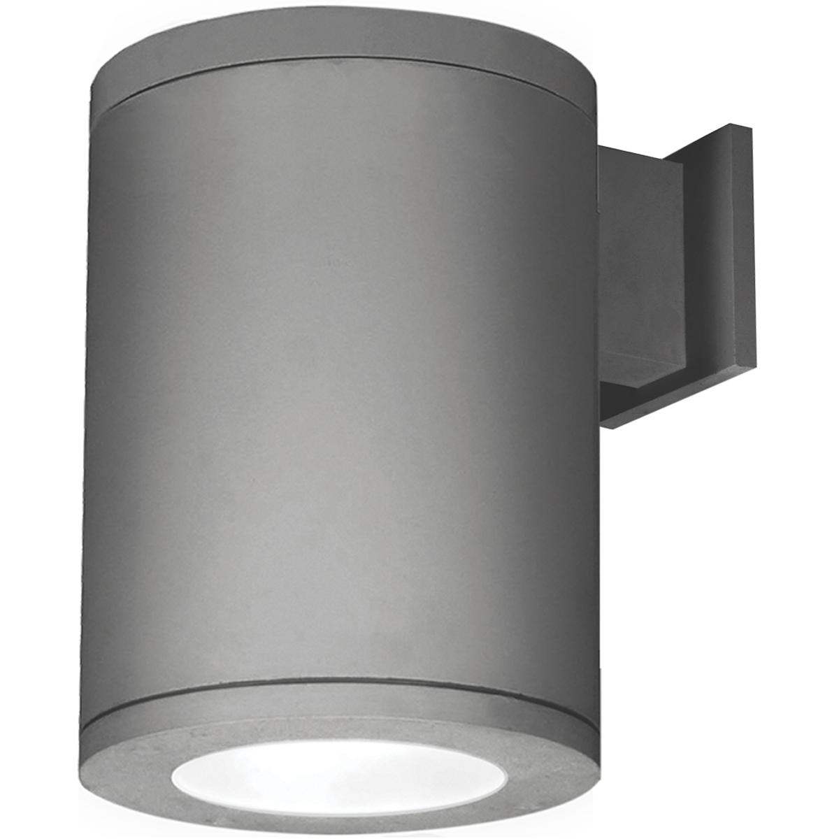 WAC Lighting DS-WS08-F927S-GH Tube Arch Sconce Wall Light in Flood, 90, 2700K, Graphite, Straight Up/Down