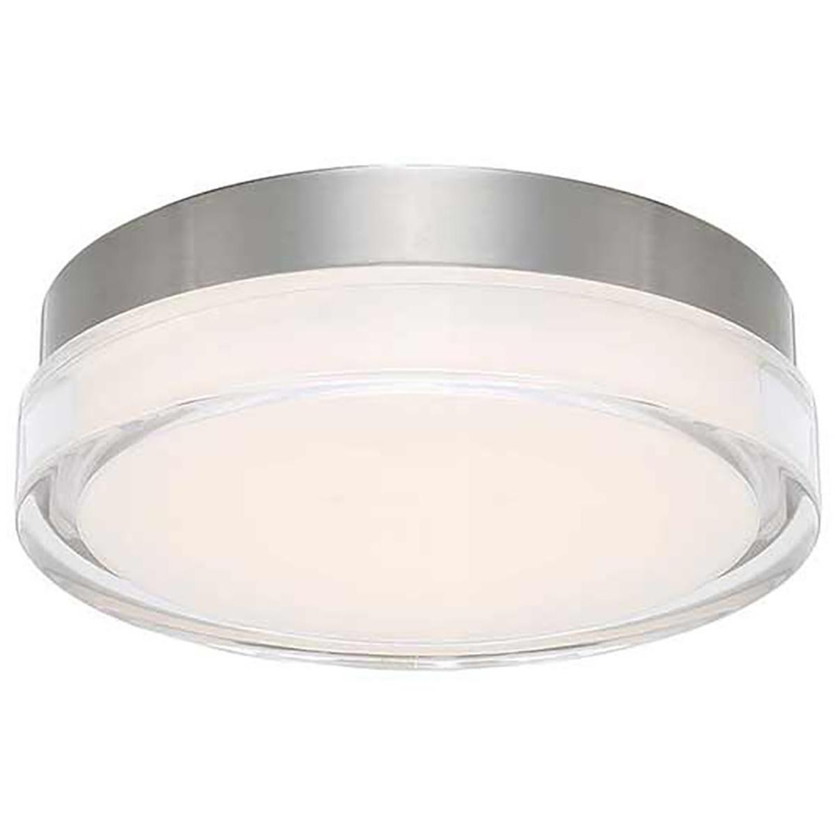 WAC Lighting FM-W57812-35-SS Dot LED 12.13 inch Stainless Steel Flush Mount Ceiling Light in 3500K, dweLED