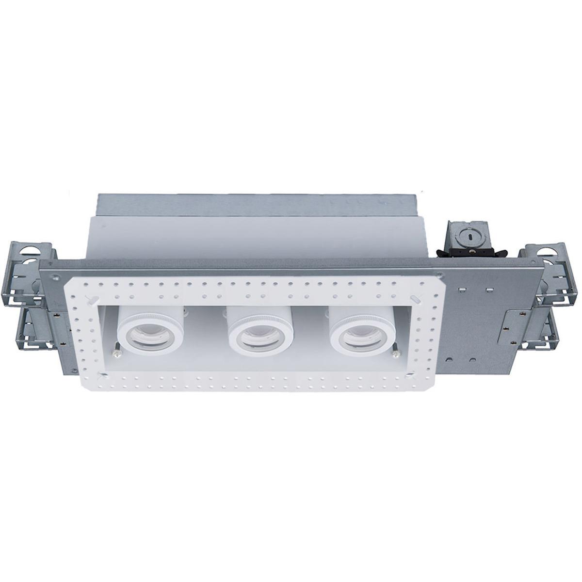 WAC Lighting MT-4315L-927-WTWT Silo Multiples LED White White Multiple Recessed Trim in 2700K, White/White