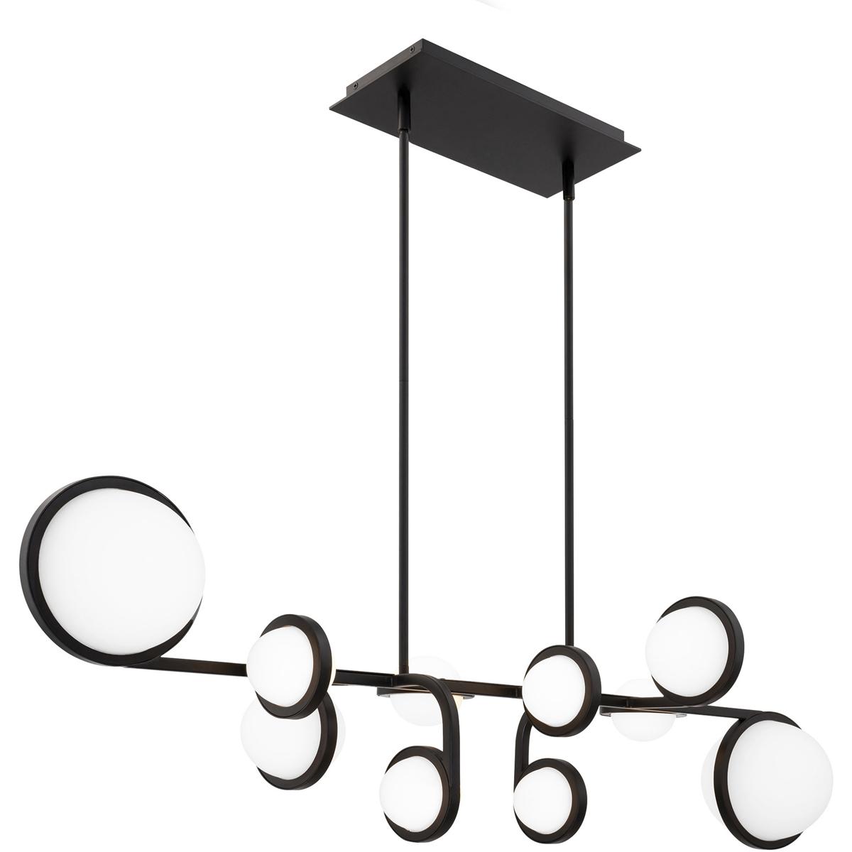 WAC Lighting PD-83542-27-BK Satalite Linear Pendant Ceiling Light in 2700K, dweLED