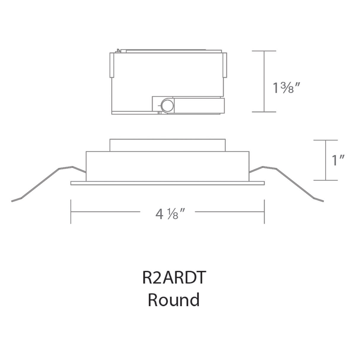 WAC Lighting R2ARDT-W930-BN Aether Brushed Nickel Recessed Downlight in 90, 3000K