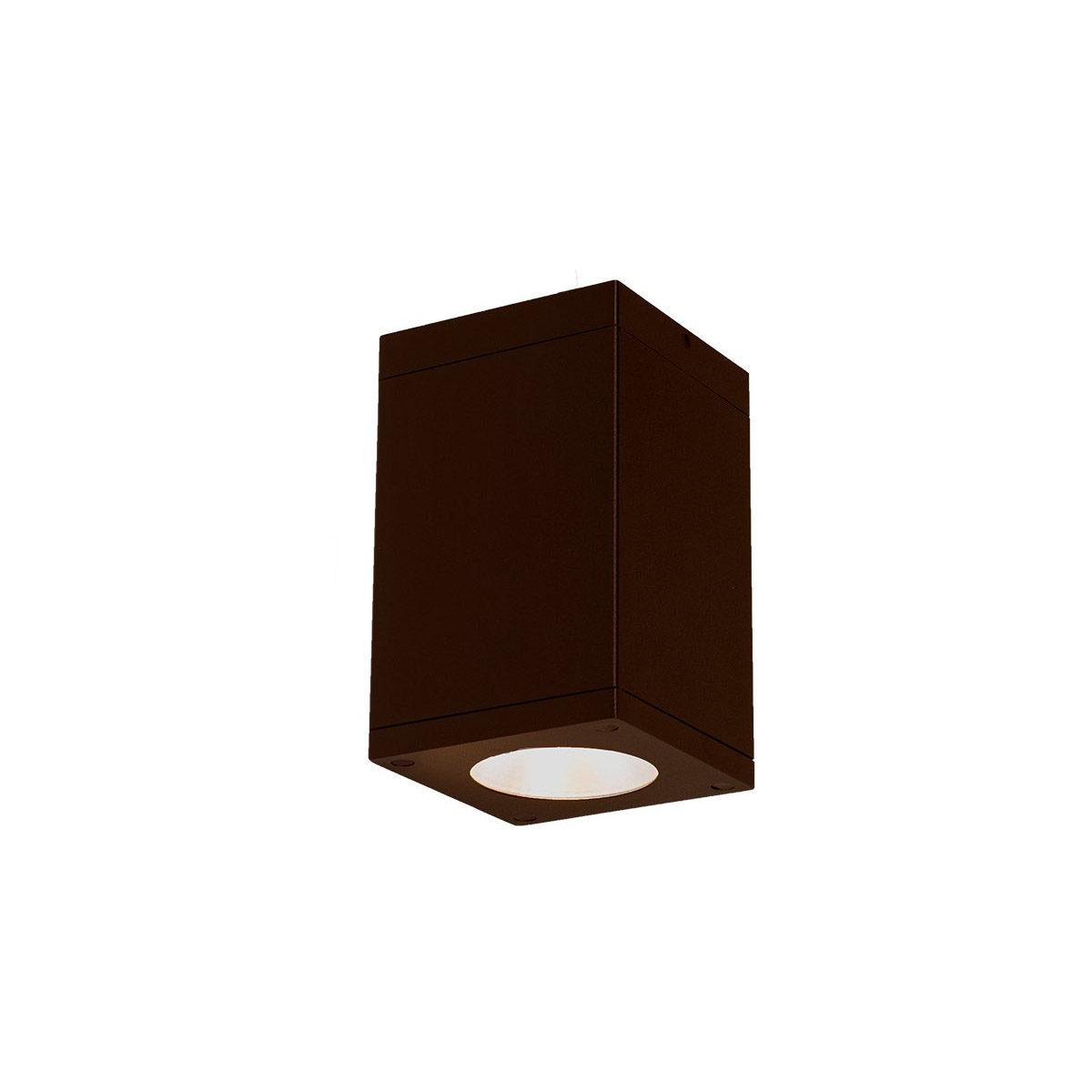 WAC Lighting DC-CD06-S830-BZ Cube Arch LED 5.5 inch Bronze Outdoor Flush in Spot, 85, 3000K