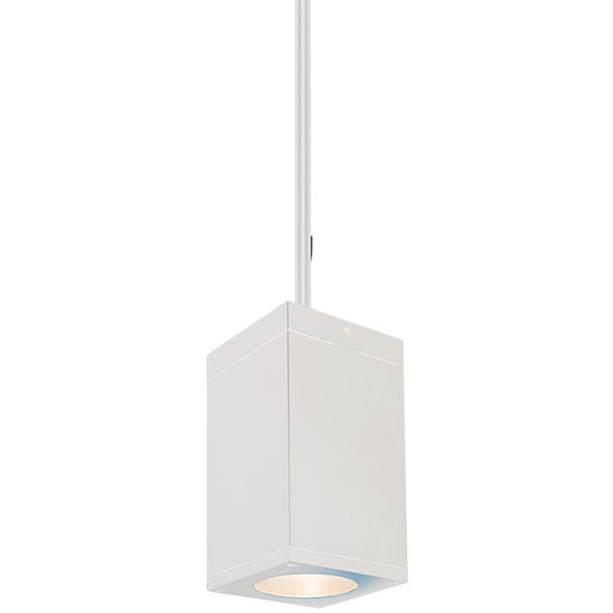 WAC Lighting DC-PD0517-N827-WT Cube Arch LED 5 inch White Outdoor Pendant in Narrow, 85, 2700K