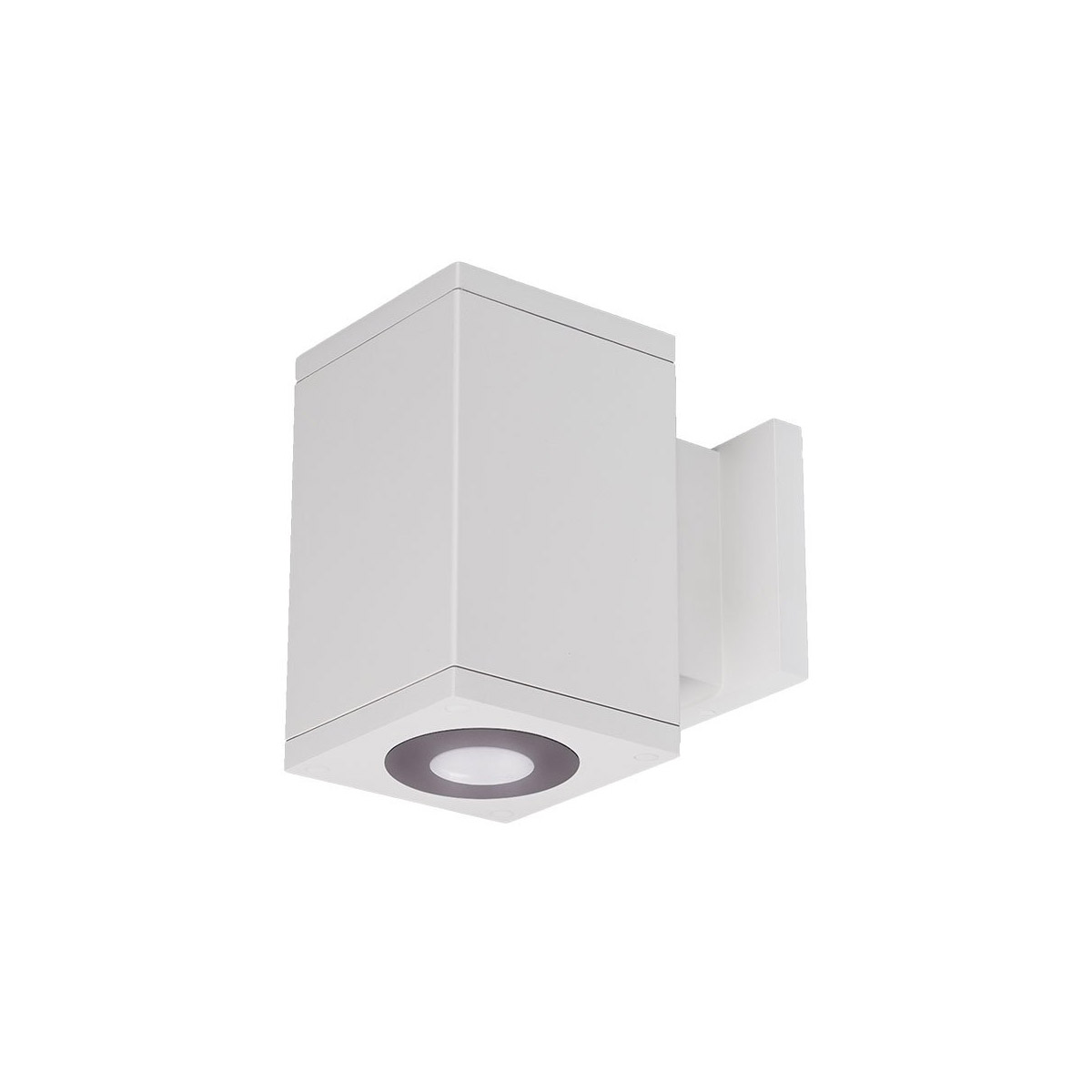 WAC Lighting DC-WD05-S927S-WT Cube Arch LED 4.5 inch White Sconce Wall Light in Spot, 90, 2700K, Straight Up/Down