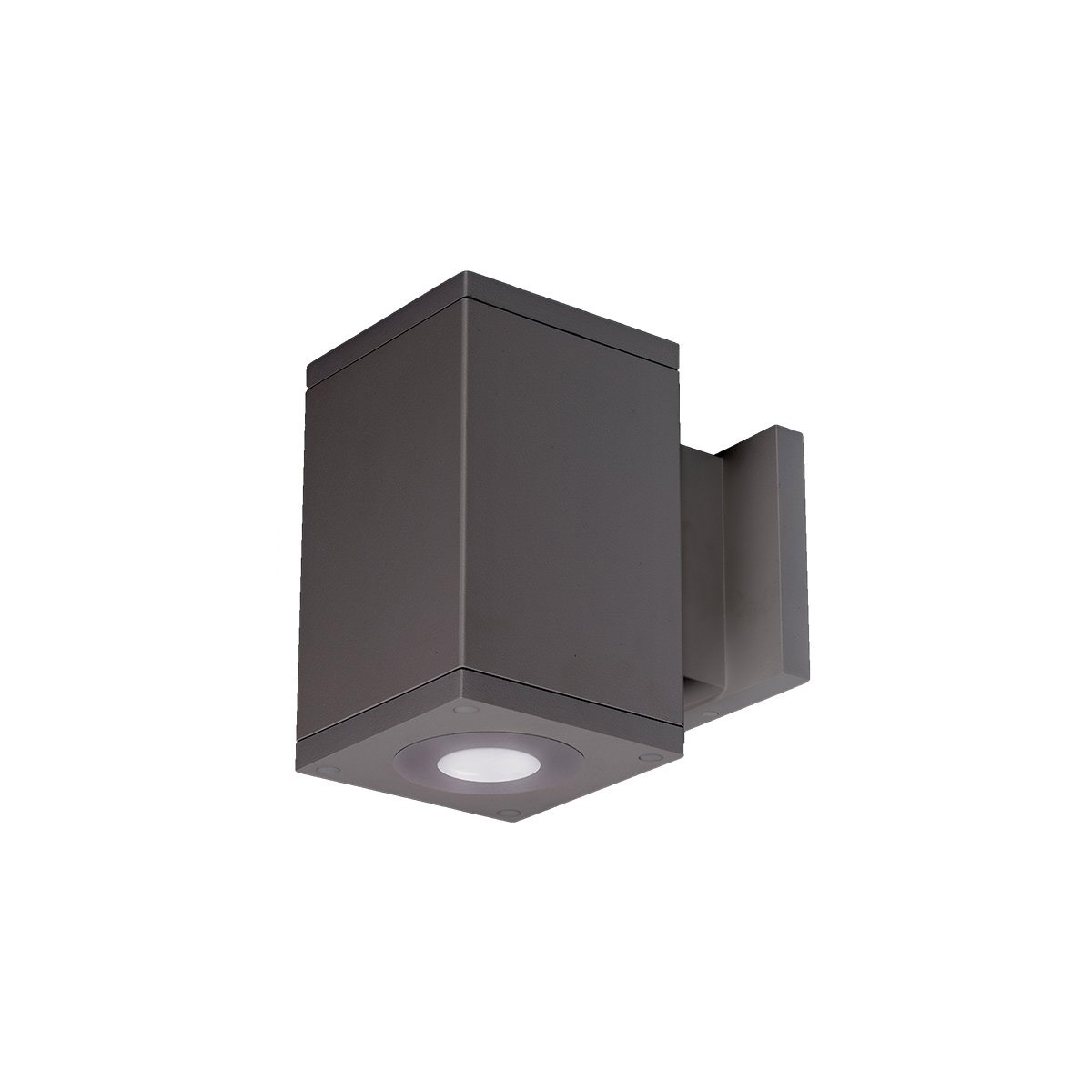 WAC Lighting DC-WD05-U840B-GH Cube Arch LED 4.5 inch Graphite Sconce Wall Light in Ultra Narrow, 85, 4000K, Towards Wall