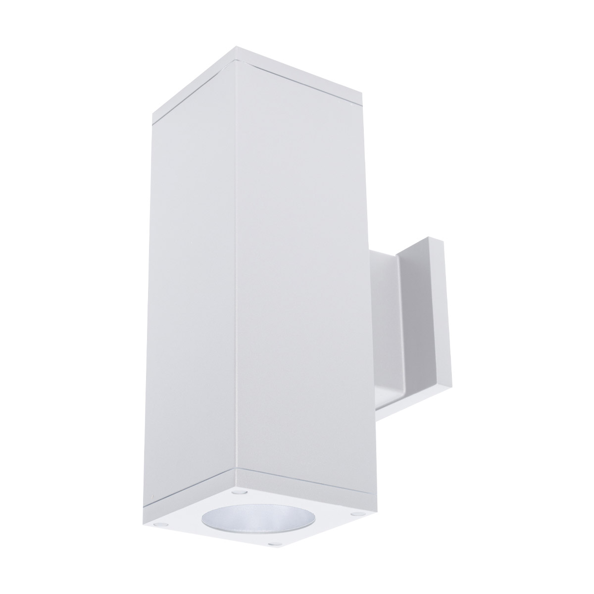 WAC Lighting DC-WE0622EMF840SWT Cube Arch LED 5.5 inch White Sconce Wall Light in Flood, 85, 4000K, Straight Up/Down