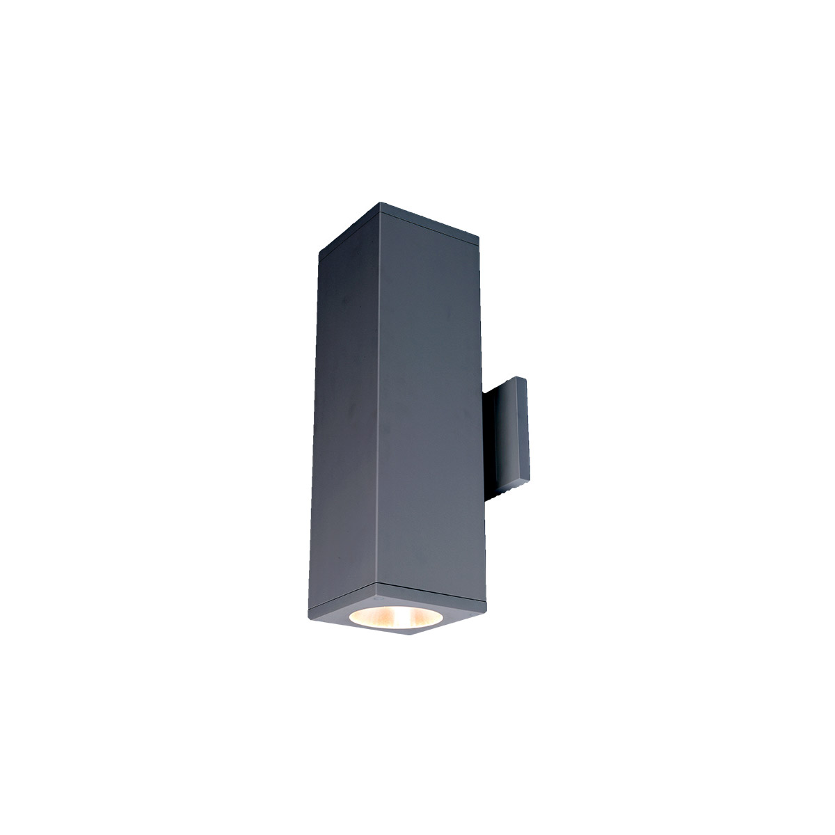 WAC Lighting DC-WE0622EMS927SGH Cube Arch LED 5.5 inch Graphite Sconce Wall Light in Spot, 90, 2700K, Straight Up/Down