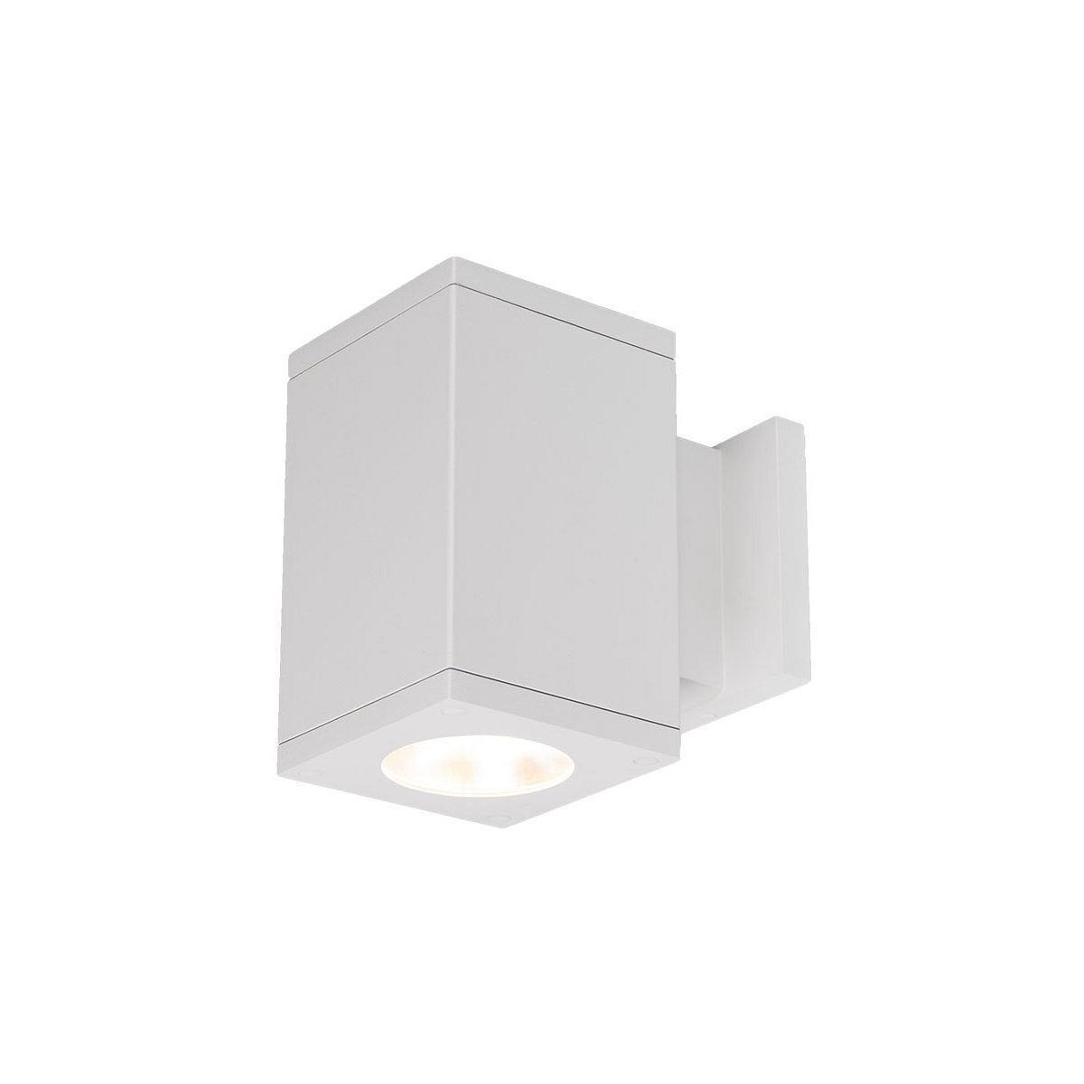 WAC Lighting DC-WS06-N840S-WT Cube Arch LED 5.5 inch White Sconce Wall Light in Narrow, 85, 4000K, Straight Up/Down