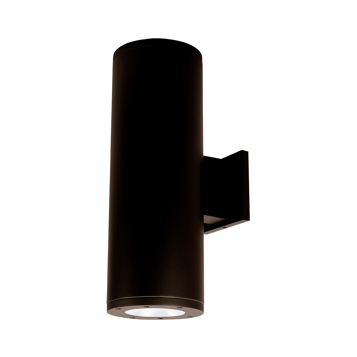 WAC Lighting DS-WE08EM-F27B-BK Cube Arch LED 7.88 inch Black Sconce Wall Light in Flood, 85, 2700K, Towards Wall