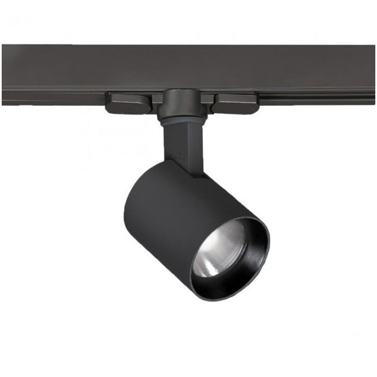 WAC Lighting WTK-6010F-835-BK Lucio 1 Light 120 Black Track Head Ceiling Light in Flood, 85, 3500K