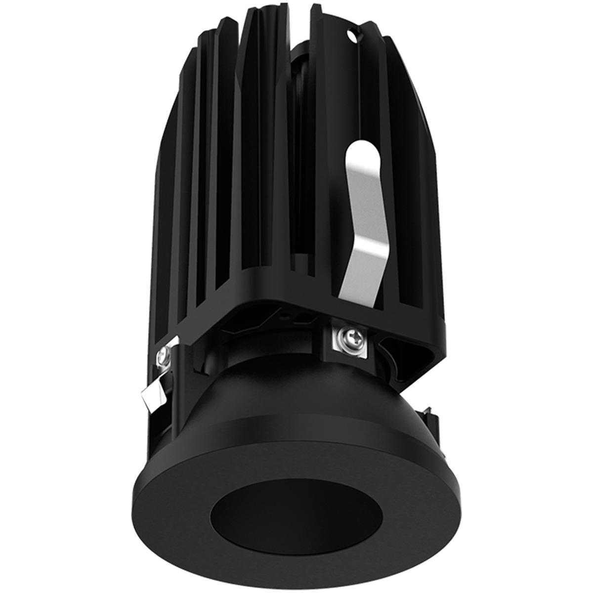 WAC Lighting R2FRPL-WD-BK FQ Integrated LED Black Recessed Trim in 1800-3000K, 2" LED