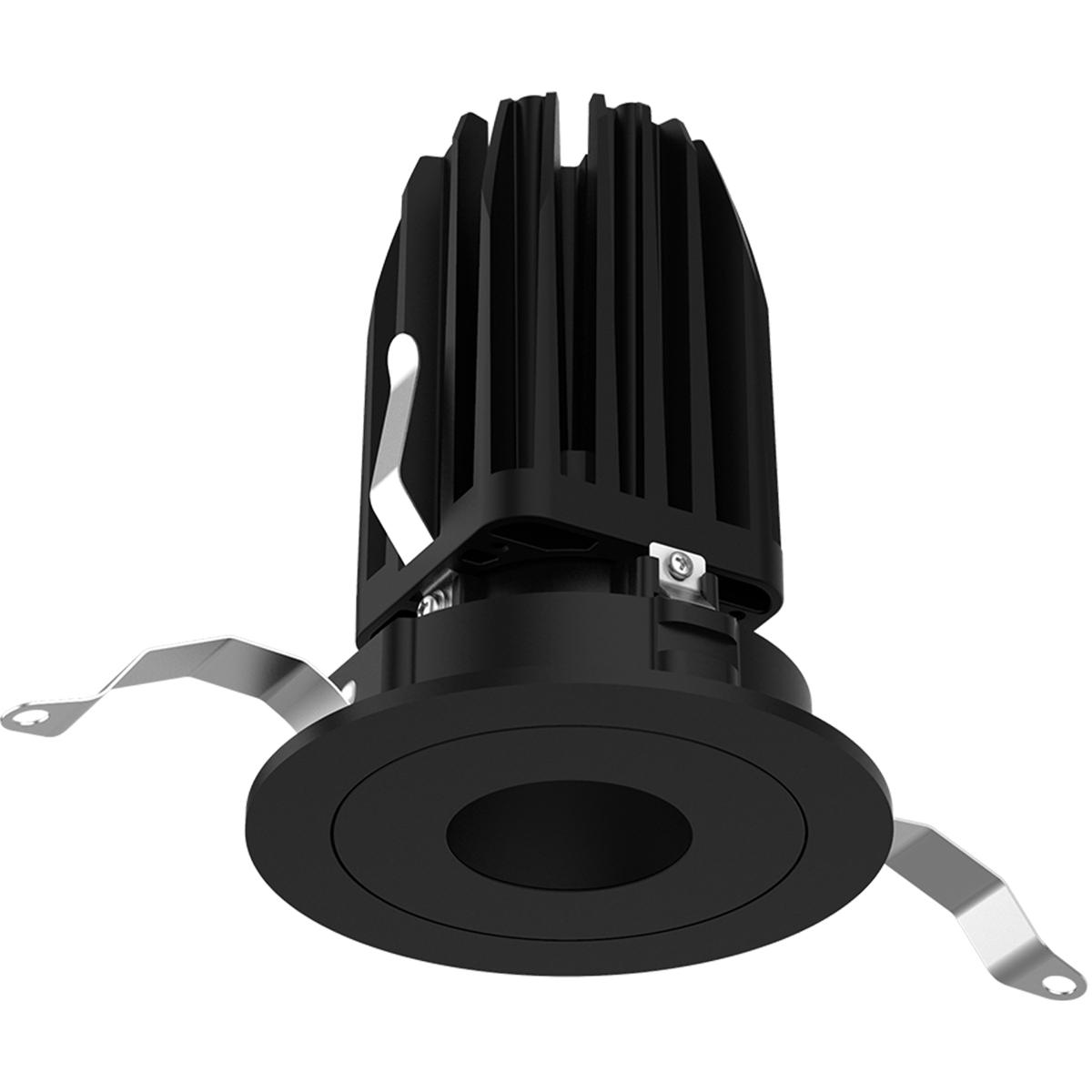 WAC Lighting R2FRPT-930-BK FQ Integrated LED Black Recessed Trim in 3000K, 2" LED