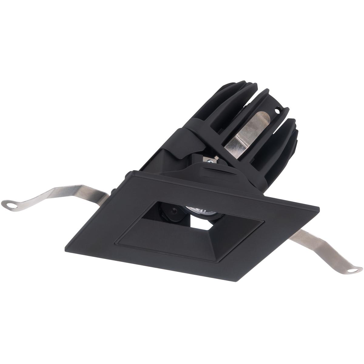WAC Lighting R2FSA1T-930-BK FQ Integrated LED Black Recessed Trim in 3000K, 2" LED