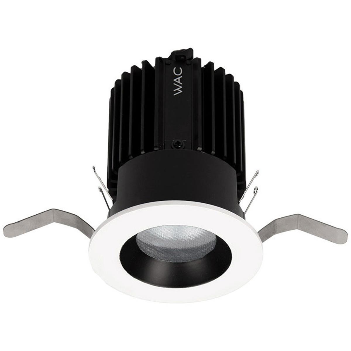 WAC Lighting R2RD1T-F830-BKWT Volta LED B/Wt Recessed Lighting in Flood, 85, 3000K, Black/White, Round
