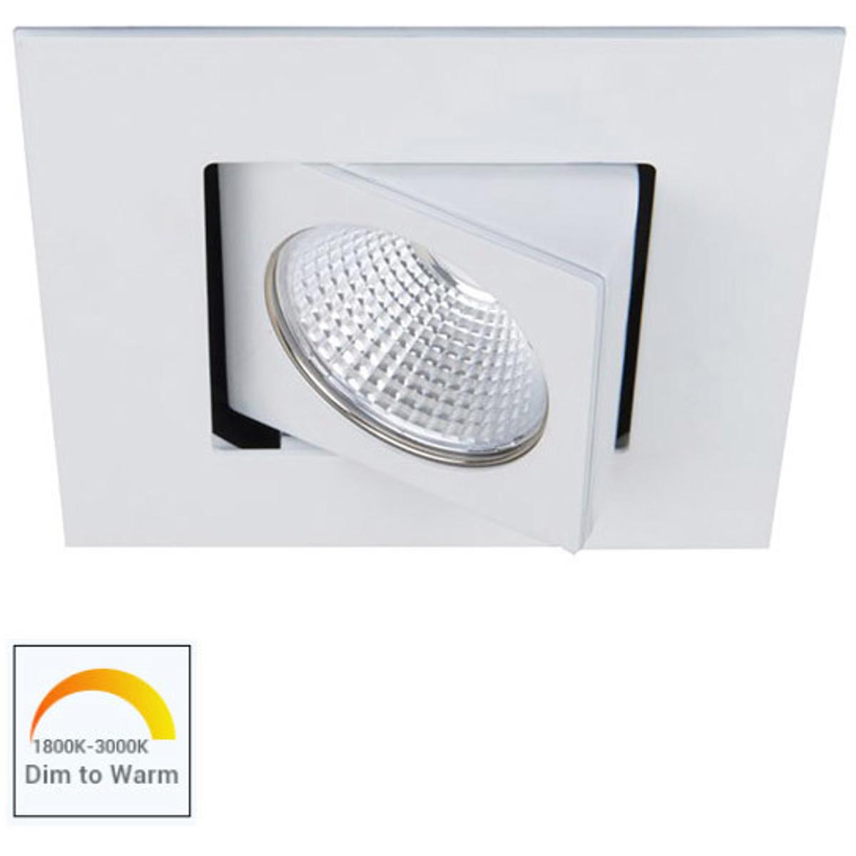 WAC Lighting R3BSA-NWD-WT Ocularc LED White Recessed Lighting in Narrow, Warm Dim