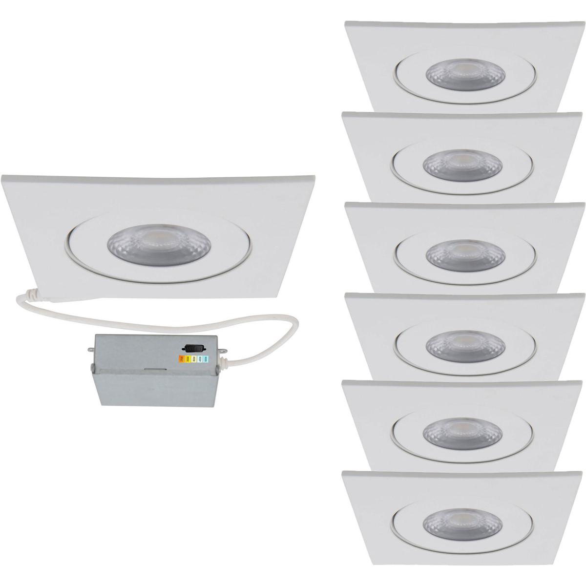 WAC Lighting R4ESAR-W9CS-WT-6 Lotos LED White Recessed Lighting in 6, WAC Limited