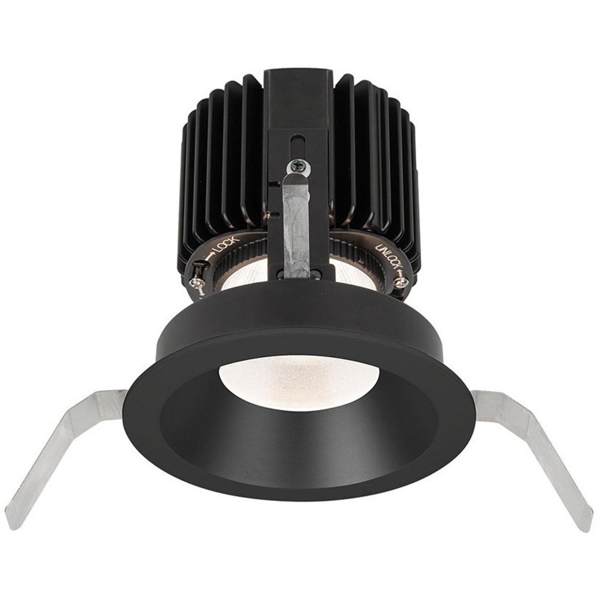 WAC Lighting R4RD1T-N827-BK Volta LED Black Recessed Lighting in Narrow, 85, 2700K