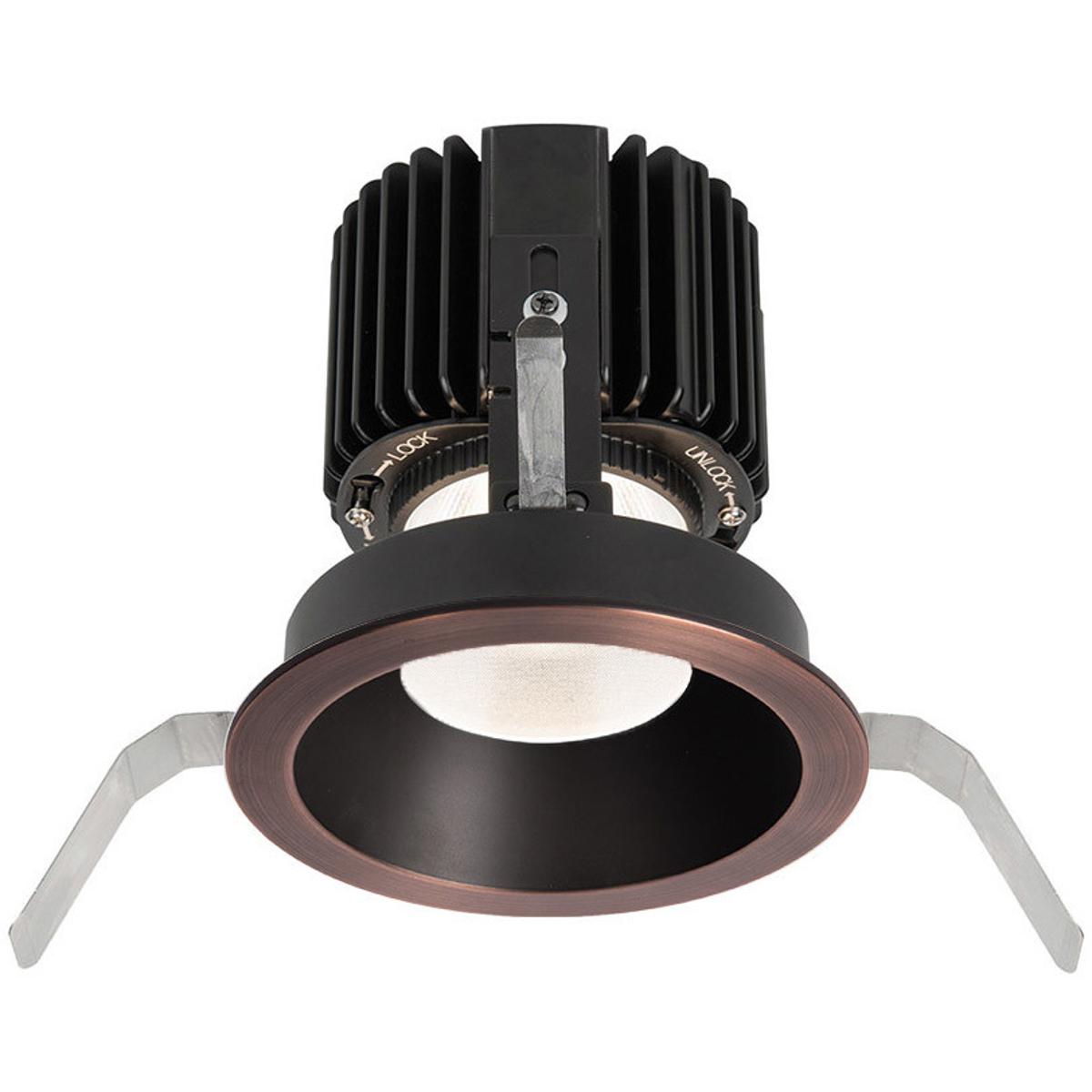 WAC Lighting R4RD1T-F827-CB Volta LED Copper Bronze Recessed Lighting in Flood, 85, 2700K