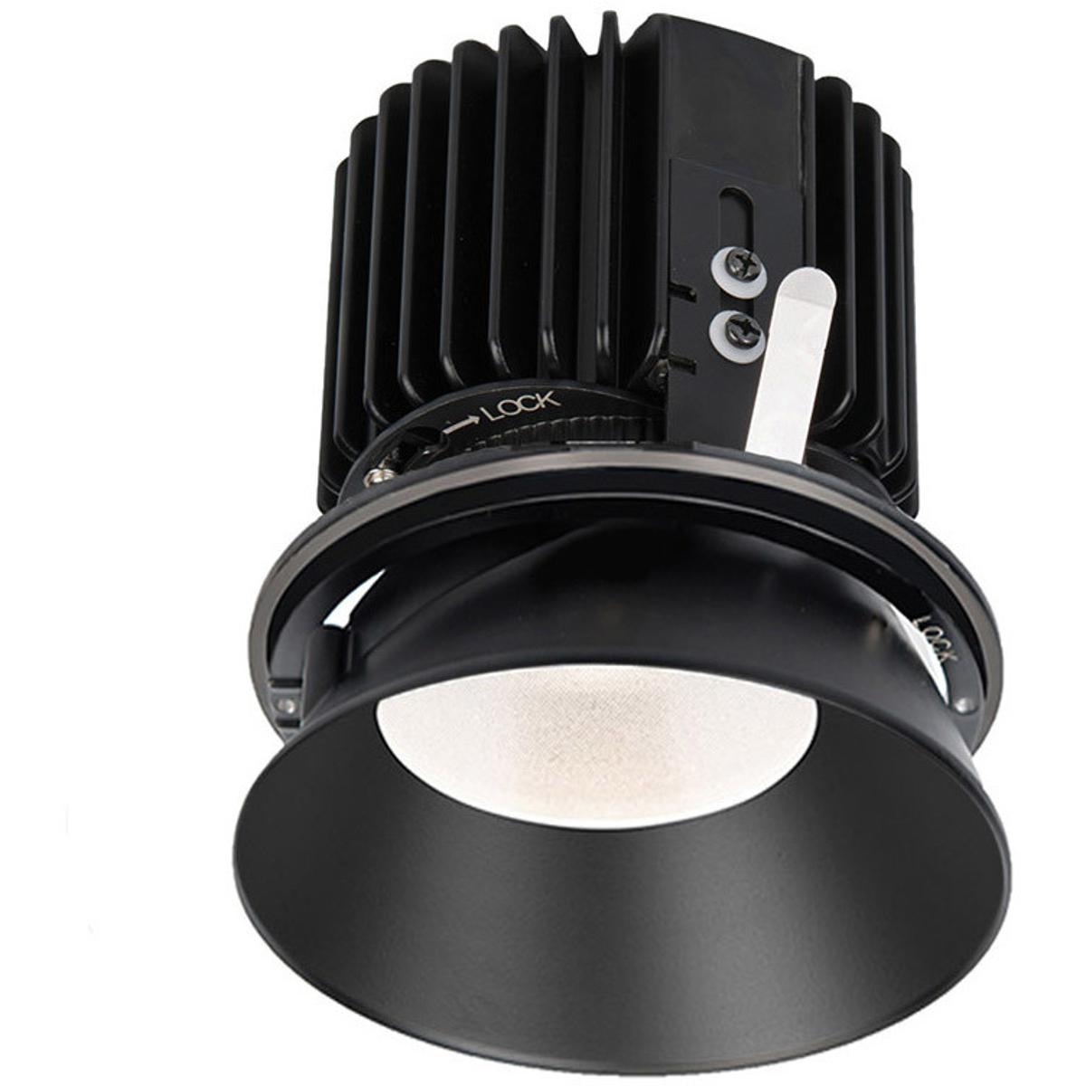 WAC Lighting R4RD2L-F840-BK Volta LED Black Recessed Lighting in Flood, 85, 4000K