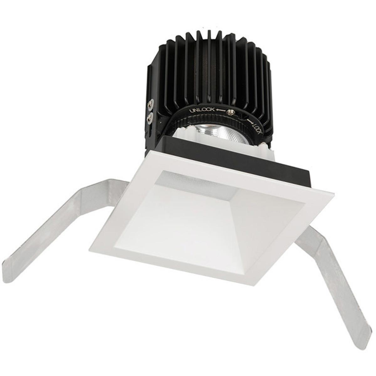 WAC Lighting R4SD2T-W830-WT Volta LED White Recessed Lighting in Wide, 85, 3000K