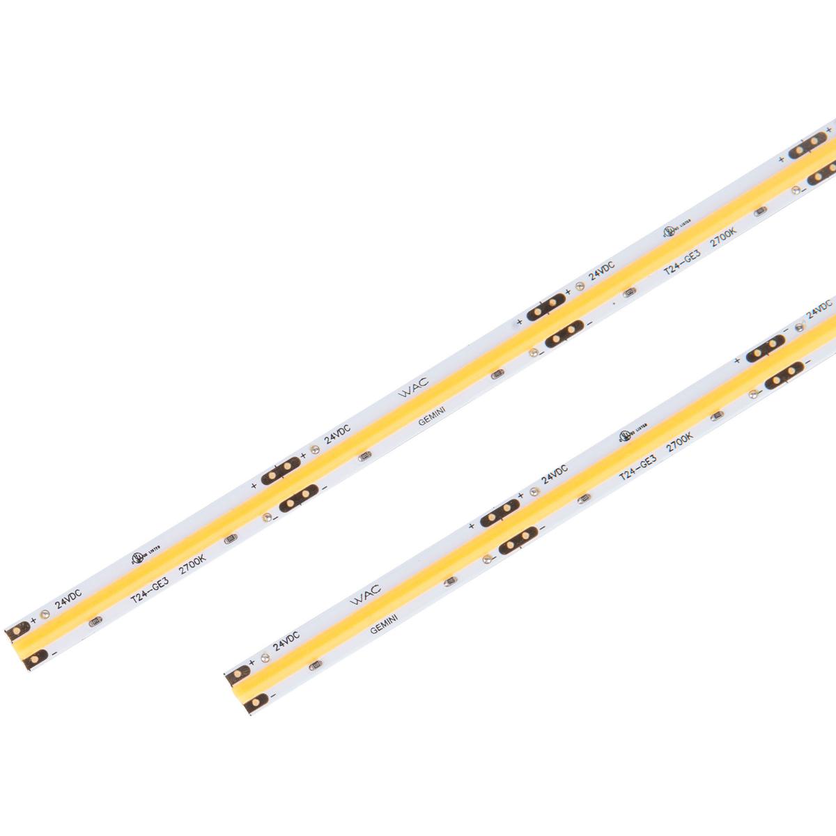 WAC Lighting T24-GE3-15-30WT Gemini 24 LED 180 inch White LED Tape Lighting in 3000K, WAC Limited