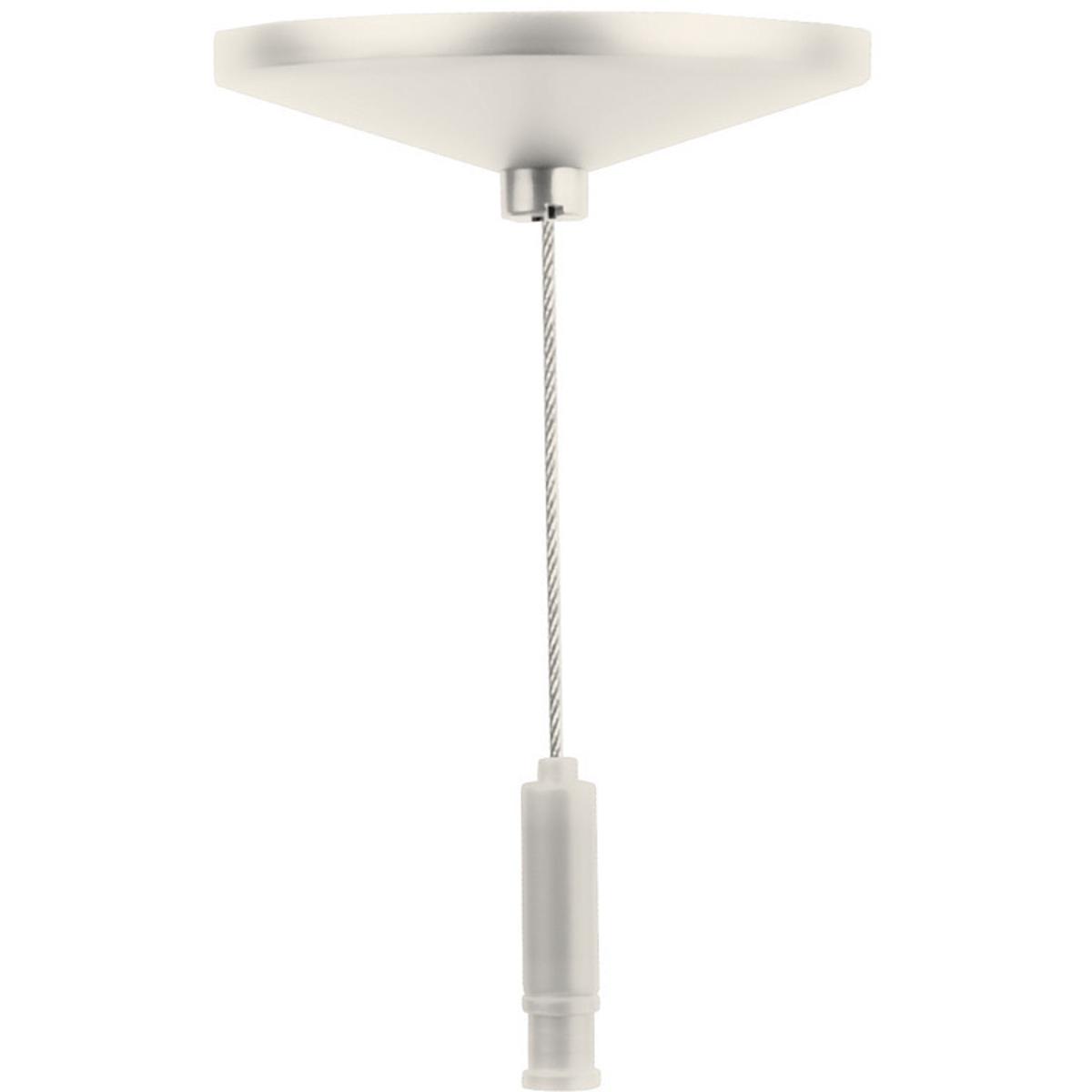 WAC Lighting WMSP-96-WT Pendant Stem Kit White Track Accessory Ceiling Light