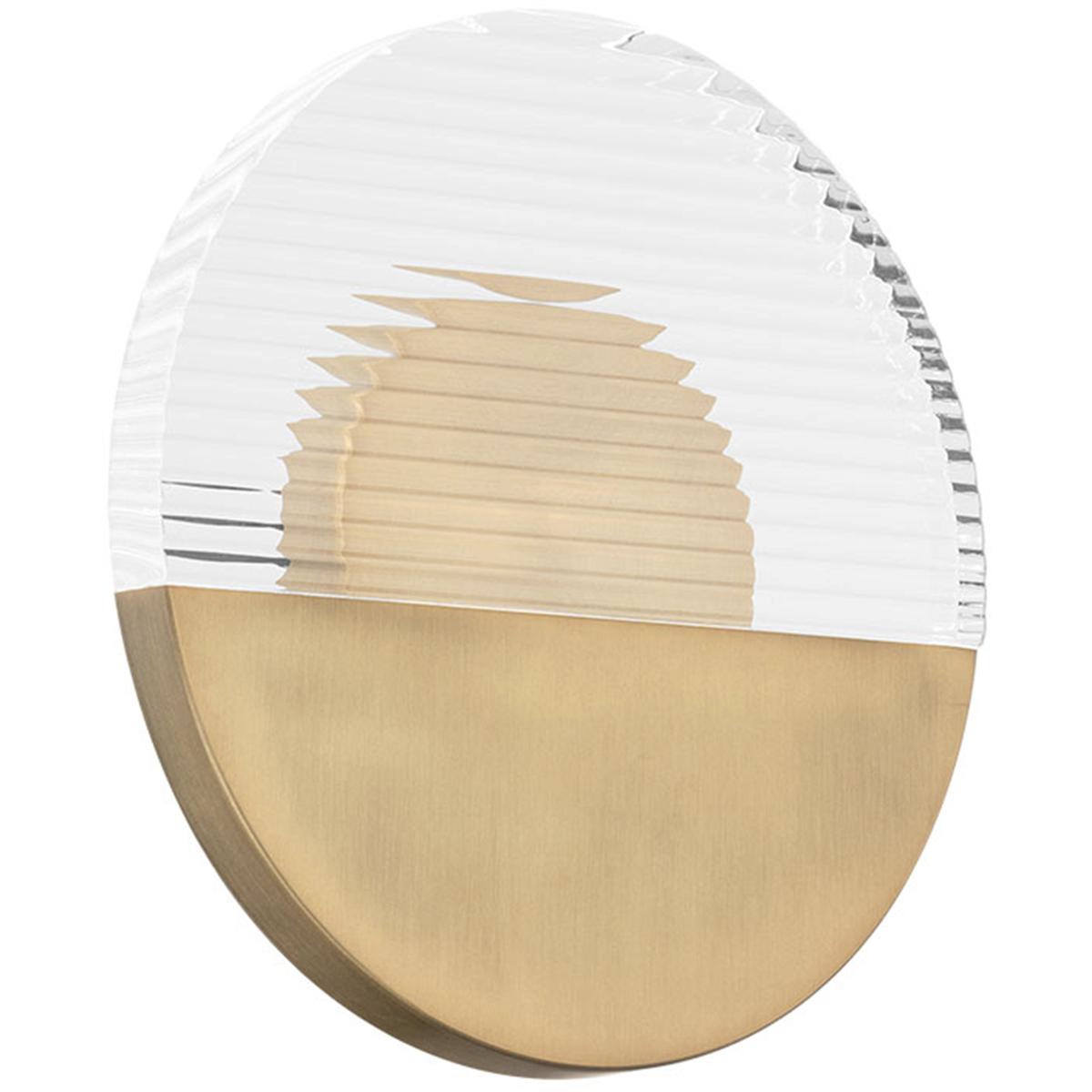 WAC Lighting WS-25410-35-AB Crescent Wall Sconce Wall Light in 3500K, dweLED