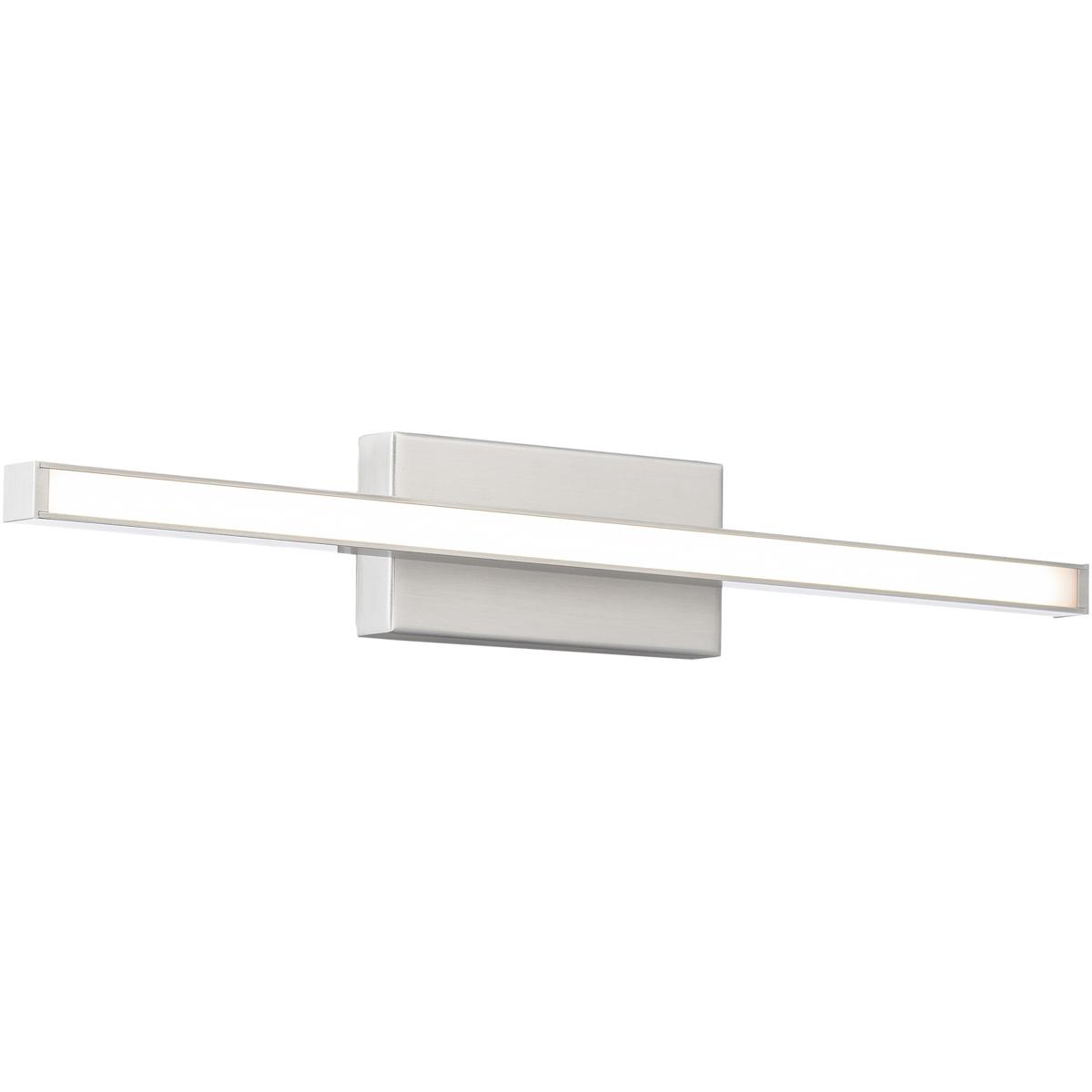 WAC Lighting WS-73118-BN Parallax LED 18 inch Brushed Nickel Bath Vanity & Wall Light, dweLED