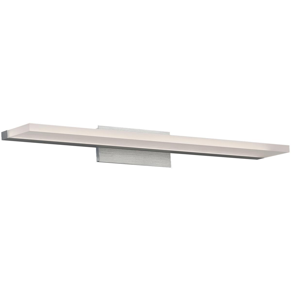 WAC Lighting WS-85624-AL Level LED 25 inch Brushed Aluminum Bath Vanity & Wall Light, dweLED