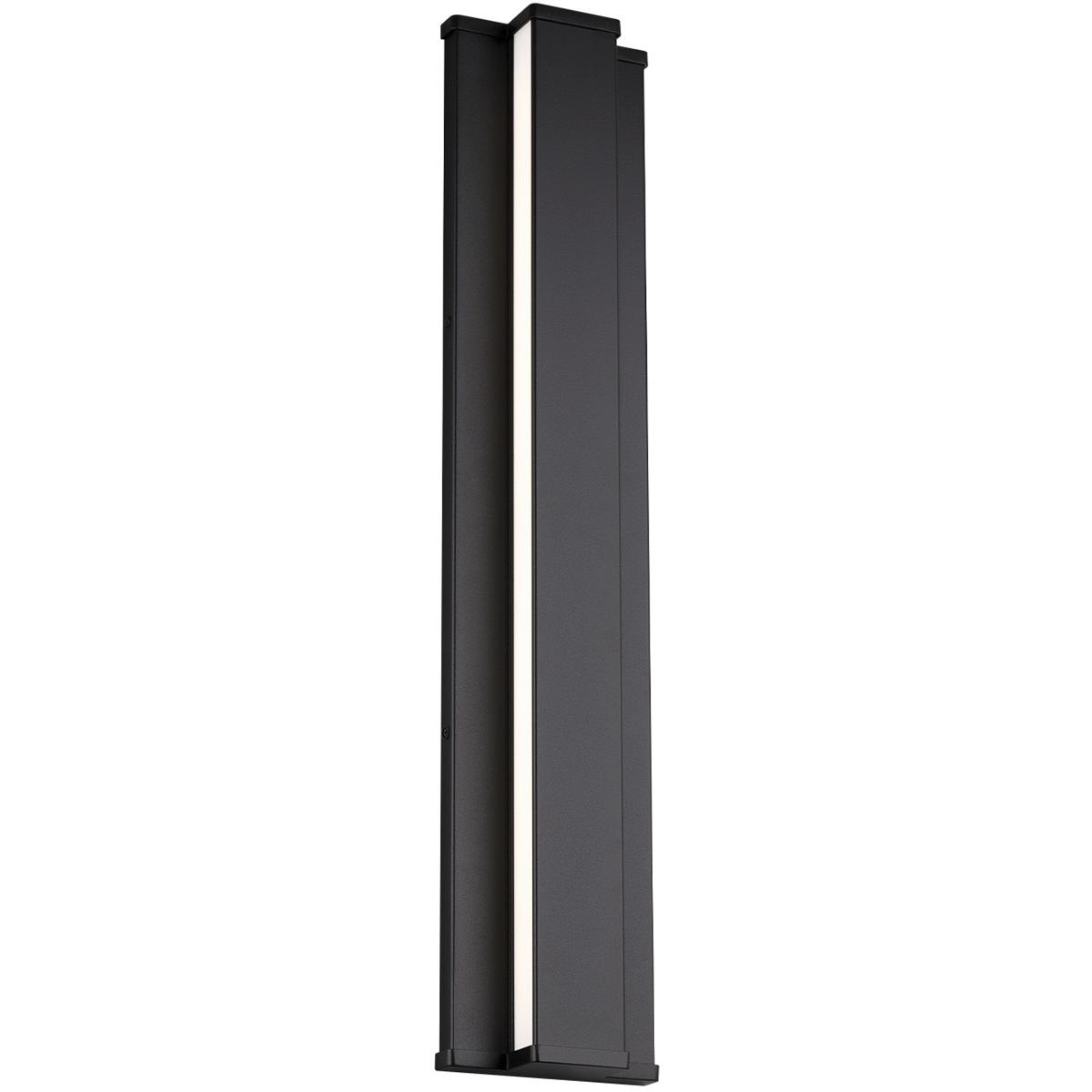 WAC Lighting WS-W13324-40-BK Revels LED 24 inch Black Outdoor Wall Light in 4000K, dweLED