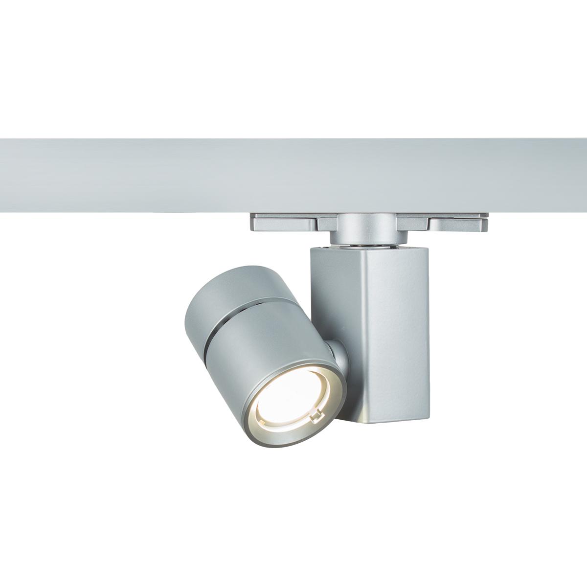 WAC Lighting WTK-1014F-830-PT Exterminator II 1 Light 120 Platinum Track Head Ceiling Light in Flood, 85, 3000K