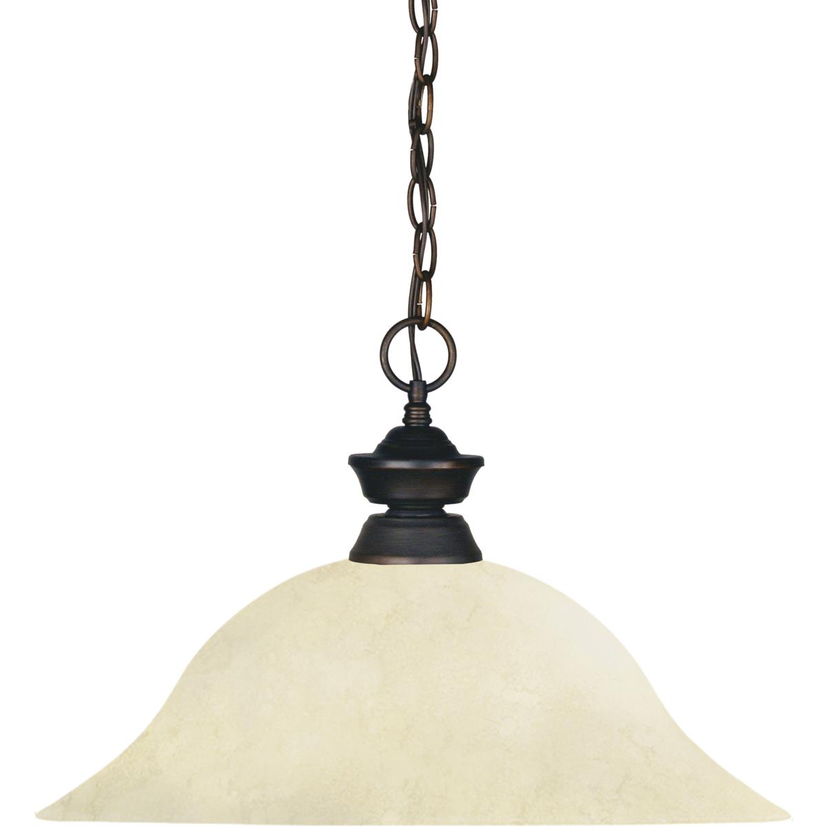 Z-Lite 100701OB-GM16 Pendant Lights 1 Light 16 inch Olde Bronze Pendant Ceiling Light in 5, Golden Mottle Glass