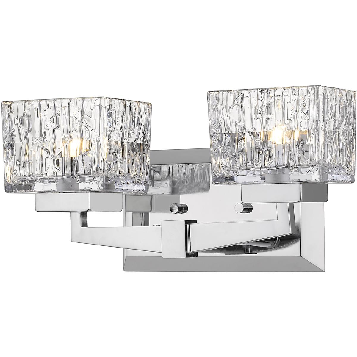Z-Lite 1927-2V-CH-LED Rubicon LED 13.5 inch Chrome Vanity Wall Light