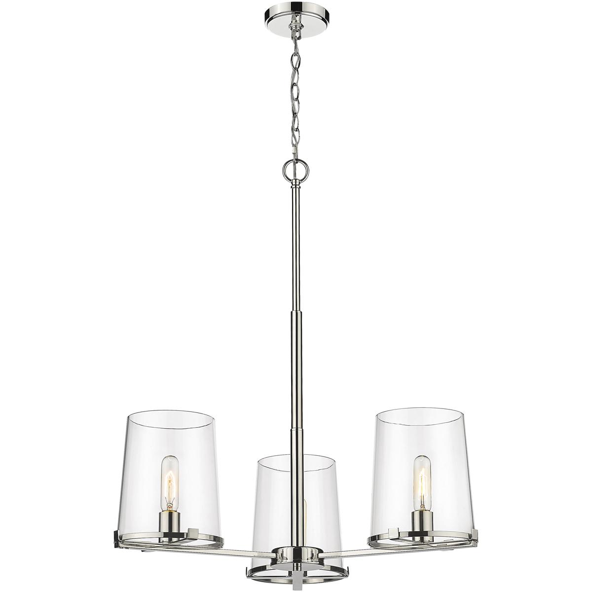 Z-Lite 3032-3PN Callista 3 Light 28 inch Polished Nickel Chandelier Ceiling Light