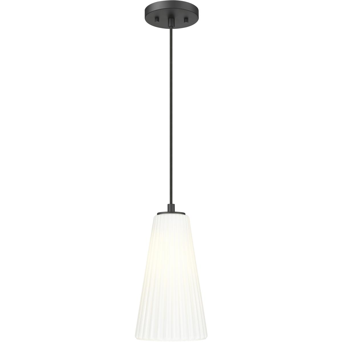 Z-Lite 3043P6-MB Farrell 1 Light 6 inch Matte Black Pendant Ceiling Light