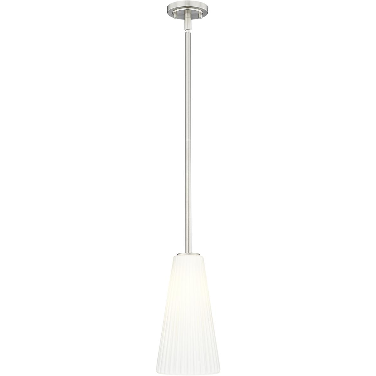 Z-Lite 3043P7-ROD-BN Farrell 1 Light 7.25 inch Brushed Nickel Pendant Ceiling Light