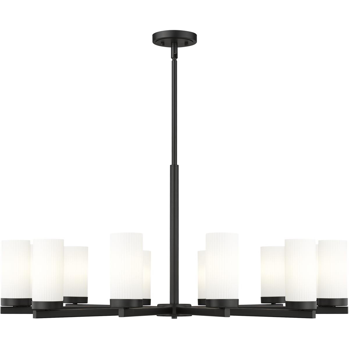 Z-Lite 3044-12MB Danica 12 Light 39 inch Matte Black Chandelier Ceiling Light
