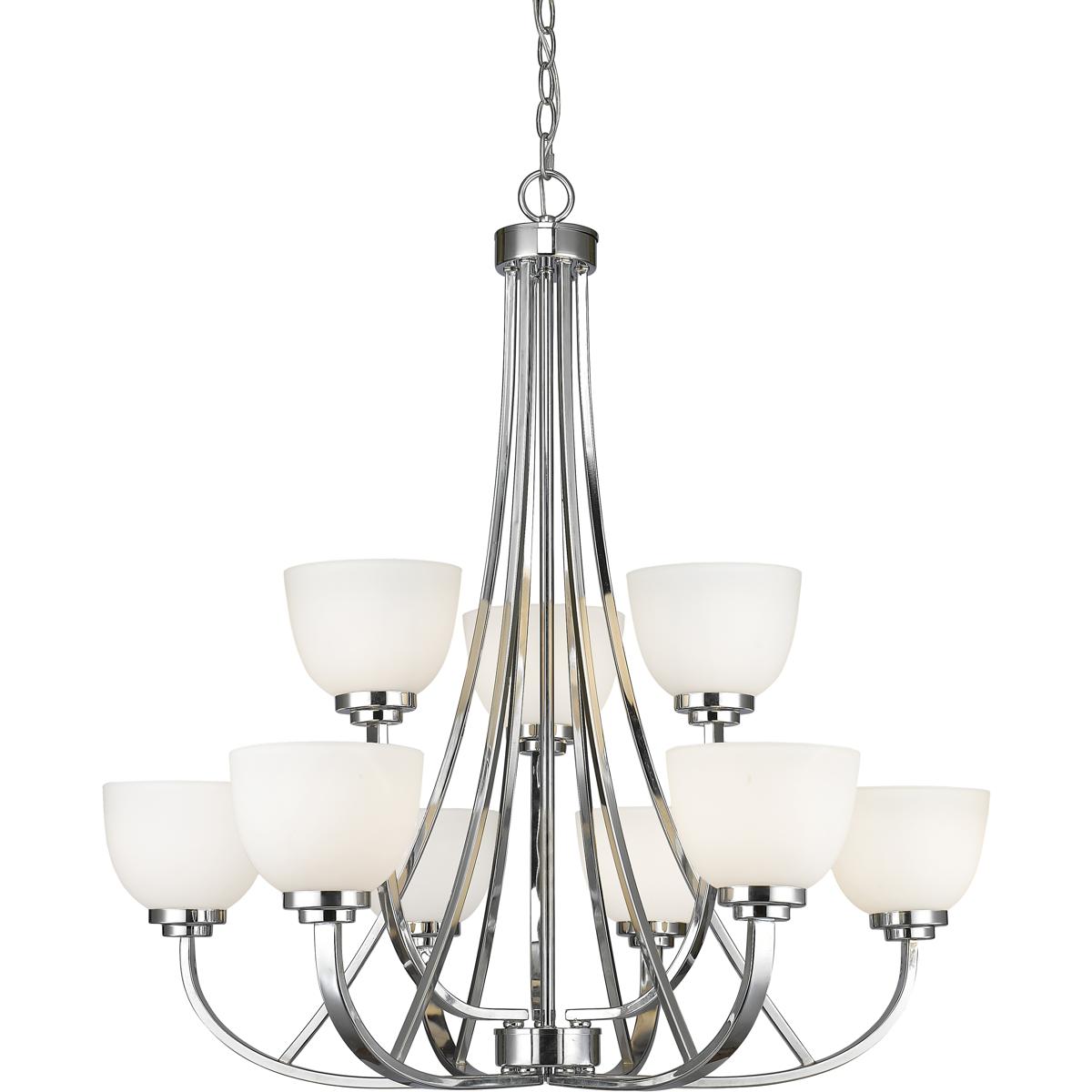 Z-Lite 443-9-CH Ashton 9 Light 31 inch Chrome Chandelier Ceiling Light in 25.3