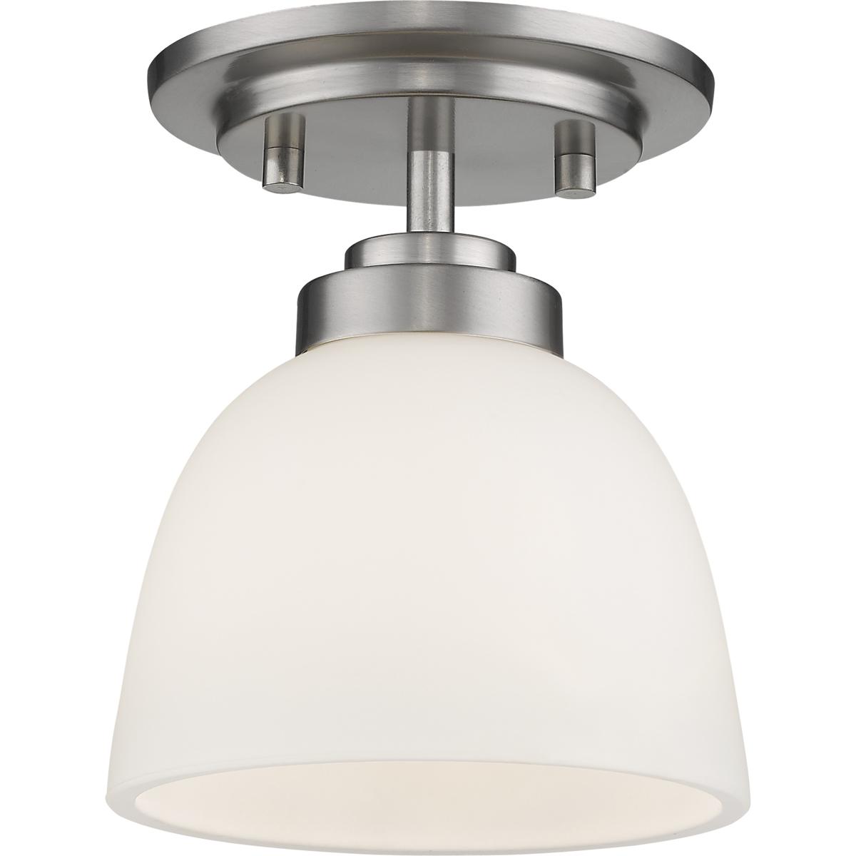 Z-Lite 443F1-BN Ashton 1 Light 6 inch Brushed Nickel Flush Mount Ceiling Light in 1.76