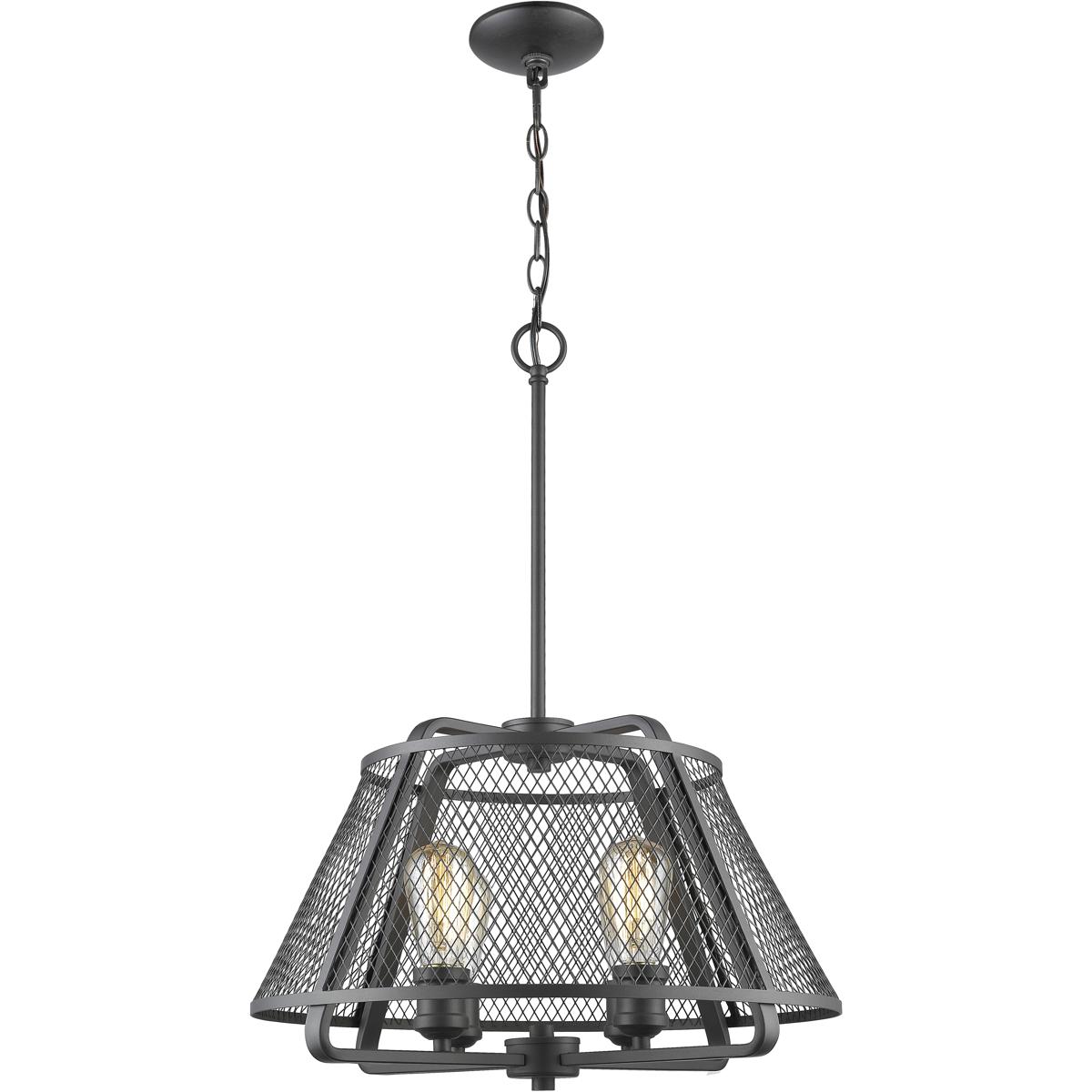 Z-Lite 451-19BRZ Iuka 4 Light 19 inch Bronze Pendant Ceiling Light in Bronze Steel