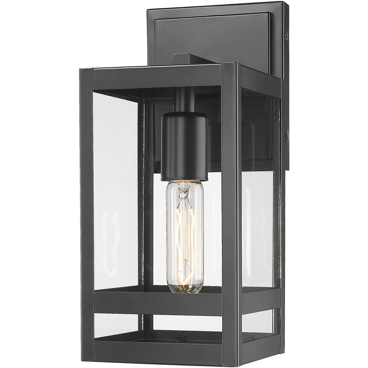 Z-Lite 596S-BK Nuri 1 Light 13.5 inch Black Outdoor Wall Light