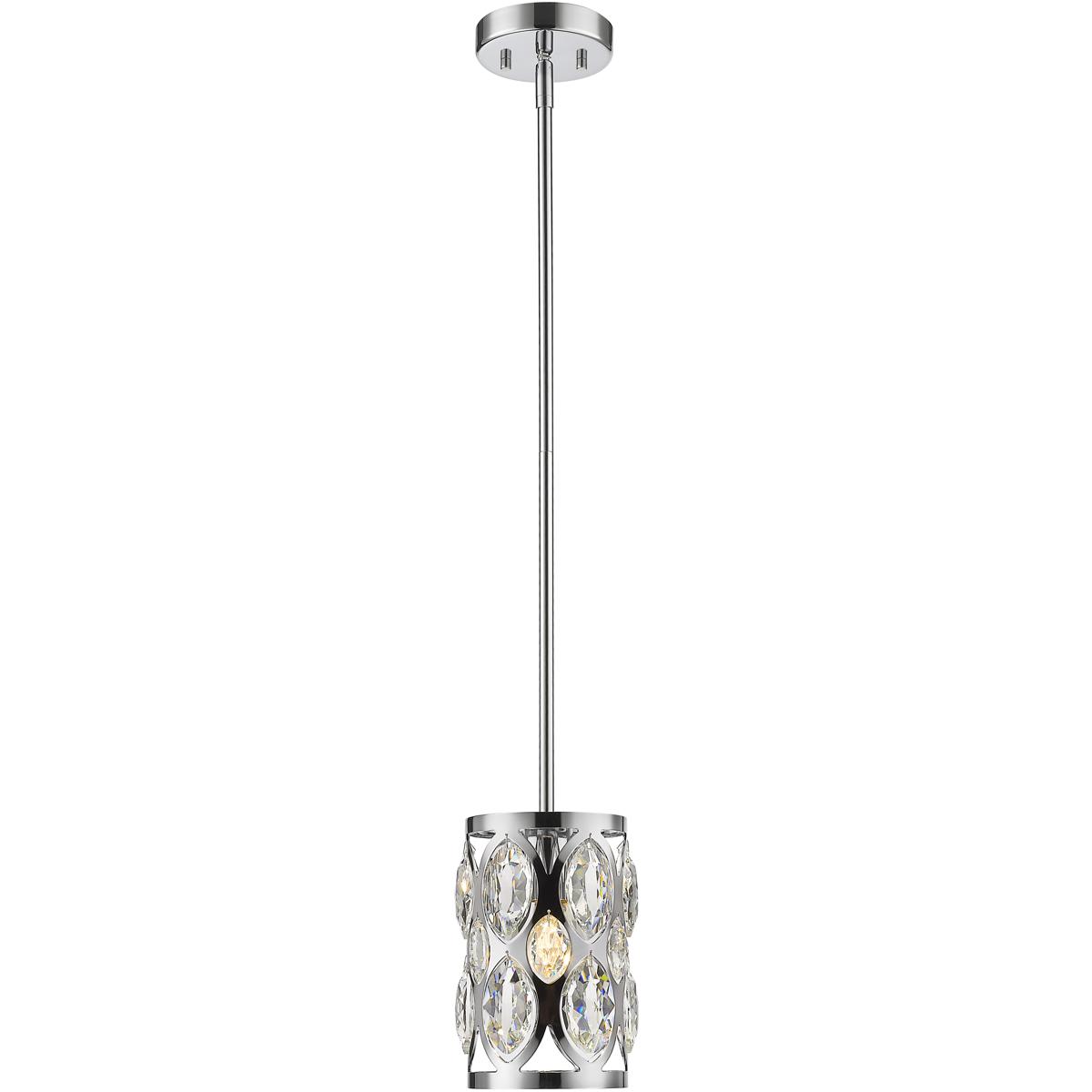 Z-Lite 6010MP-CH Dealey 1 Light 6.5 inch Chrome Pendant Ceiling Light